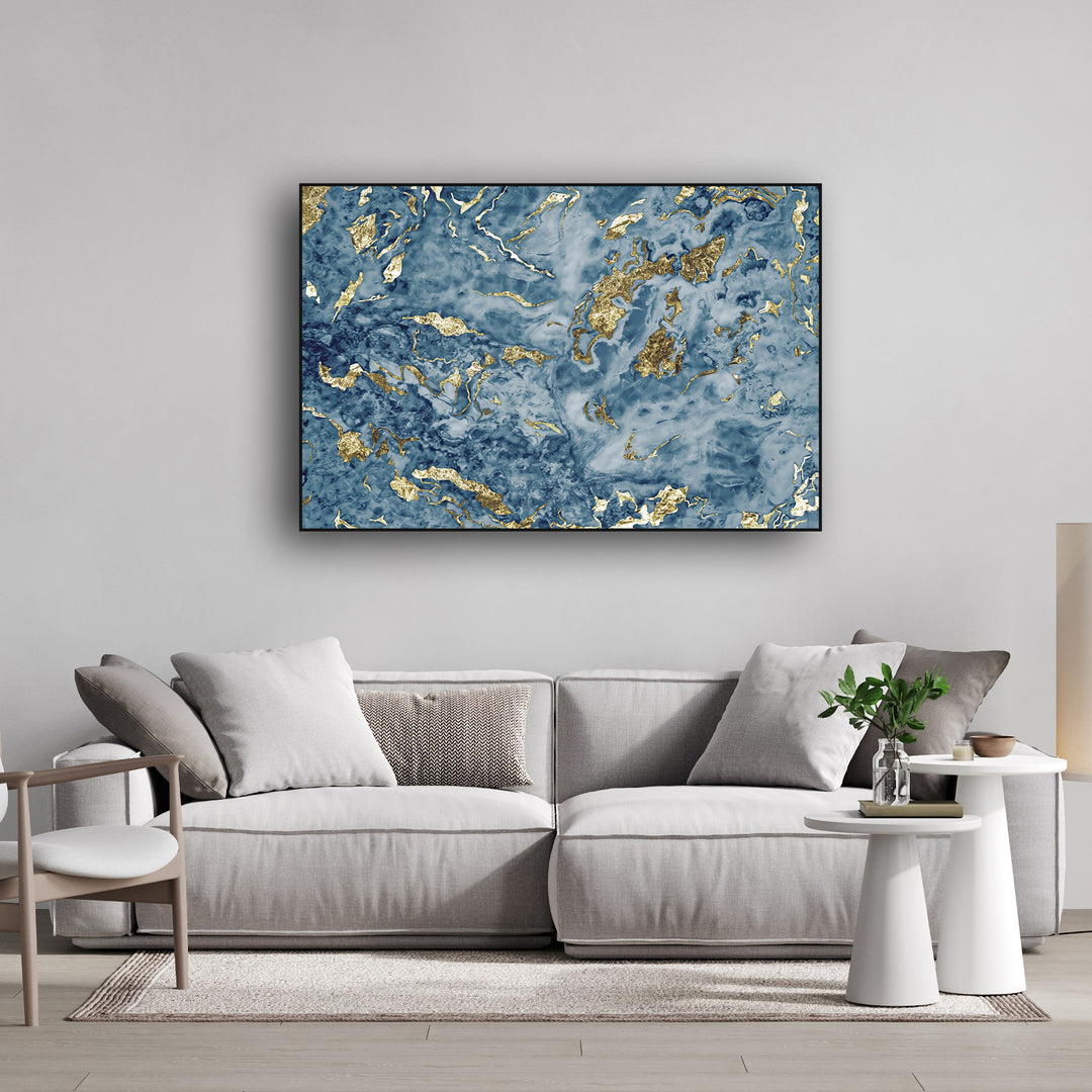 BLUE GOLD MARBLE