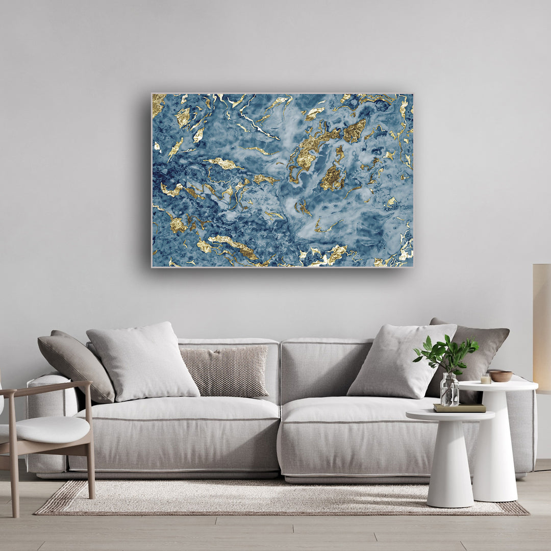 BLUE GOLD MARBLE